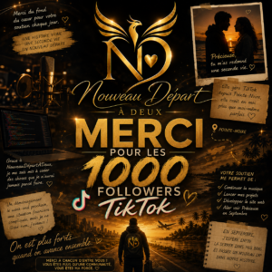 ❤️ Merci pour les 1000 abonnés TikTok ❤️